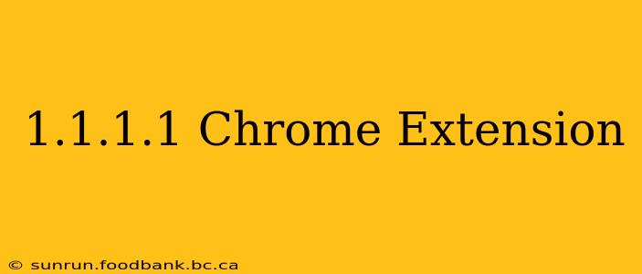 1.1.1.1 Chrome Extension