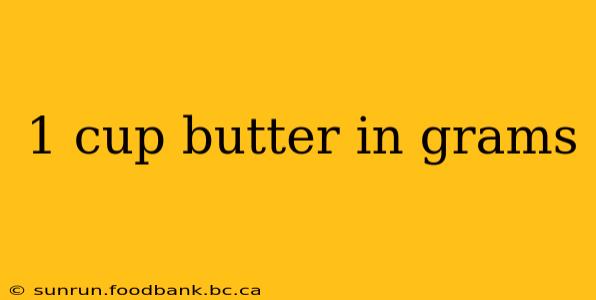 1 cup butter in grams