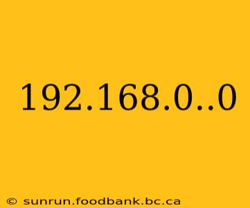 192.168.0..0