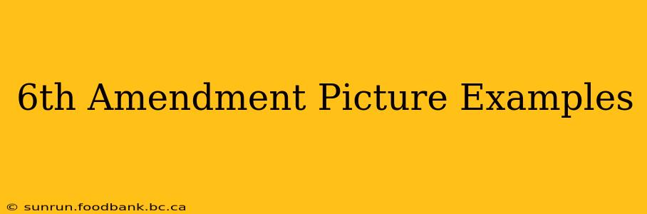 6th Amendment Picture Examples