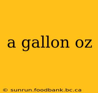 a gallon oz