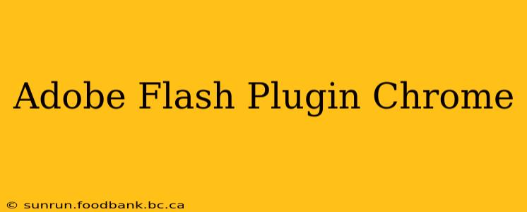 Adobe Flash Plugin Chrome