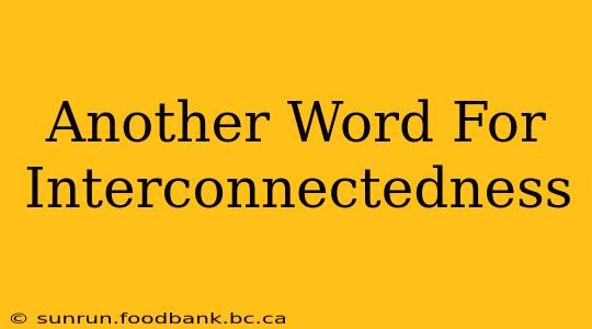 Another Word For Interconnectedness