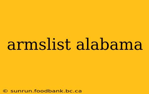 armslist alabama
