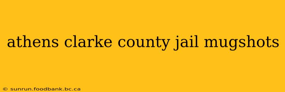 athens clarke county jail mugshots