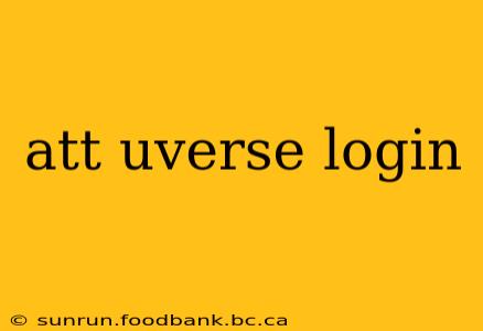 att uverse login