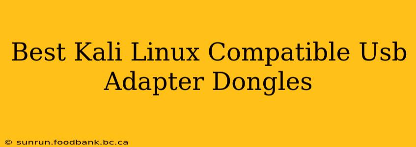 Best Kali Linux Compatible Usb Adapter Dongles