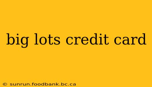 big lots credit card