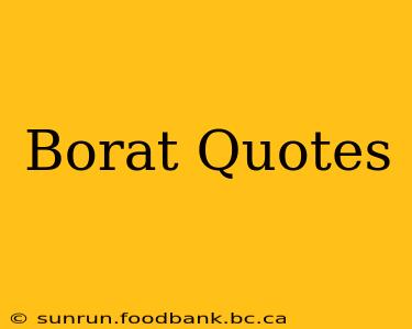 Borat Quotes