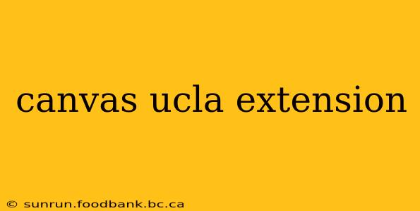 canvas ucla extension