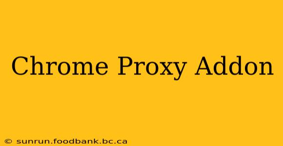 Chrome Proxy Addon