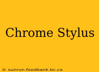 Chrome Stylus