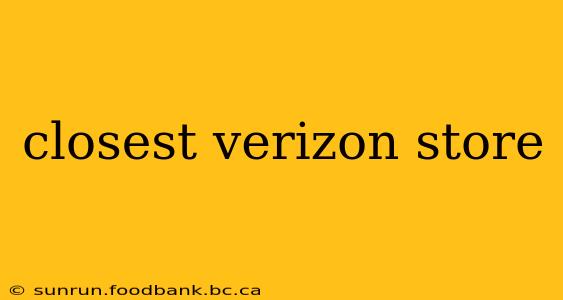 closest verizon store