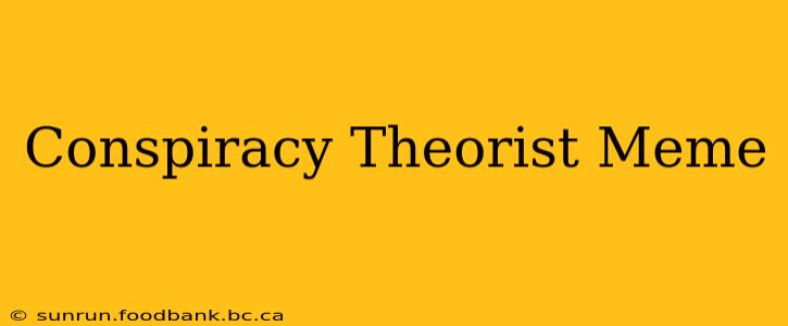 Conspiracy Theorist Meme