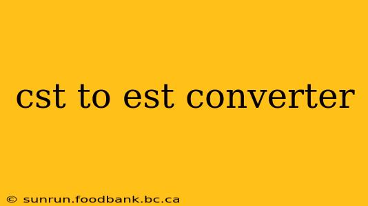 cst to est converter