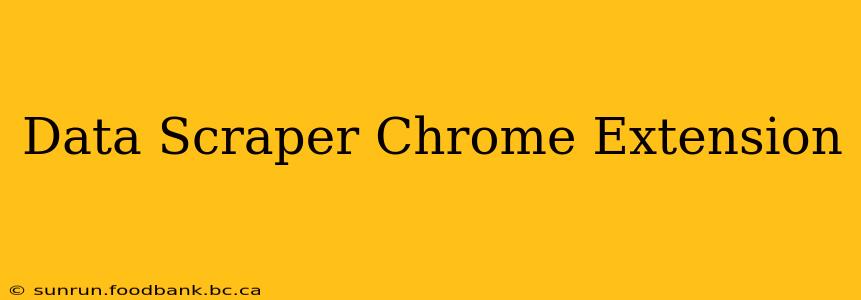Data Scraper Chrome Extension