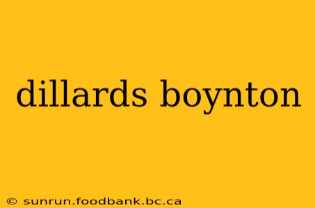 dillards boynton