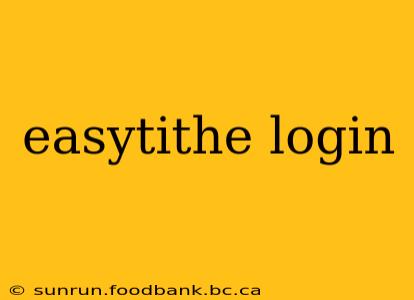 easytithe login