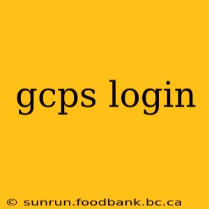 gcps login