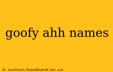 goofy ahh names