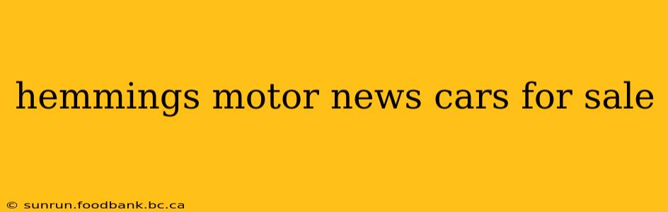hemmings motor news cars for sale