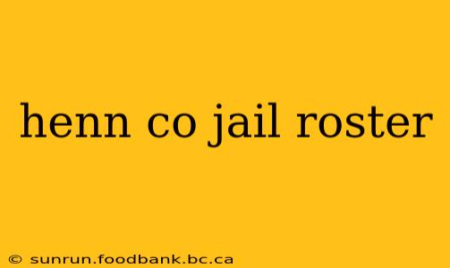 henn co jail roster