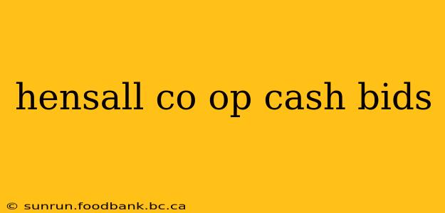 hensall co op cash bids