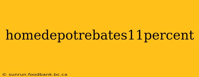 homedepotrebates11percent
