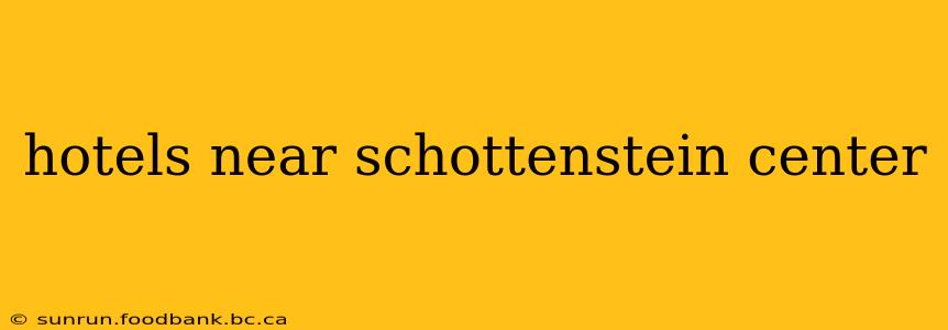 hotels near schottenstein center