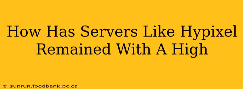 How Has Servers Like Hypixel Remained With A High