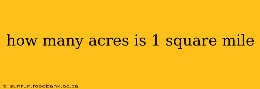 how many acres is 1 square mile