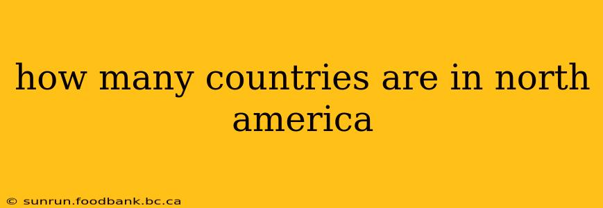 how many countries are in north america