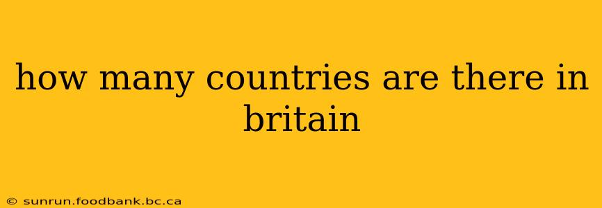 how many countries are there in britain
