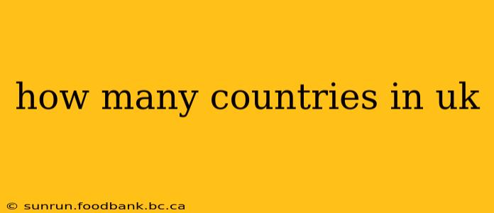 how many countries in uk