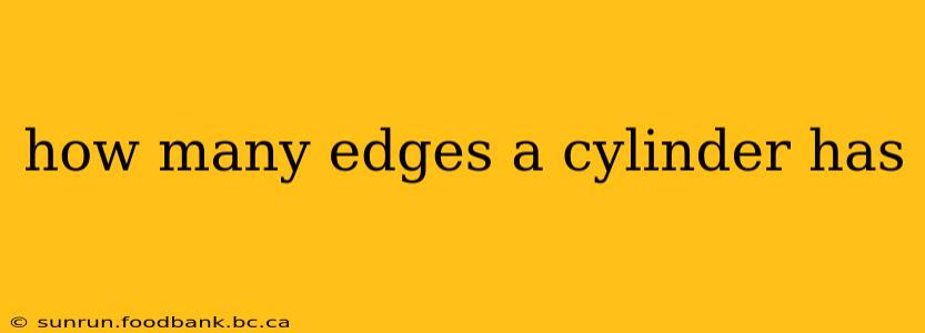 how many edges a cylinder has