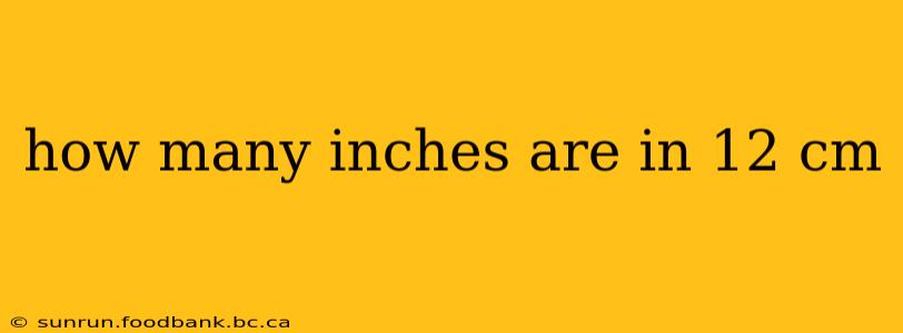 how many inches are in 12 cm