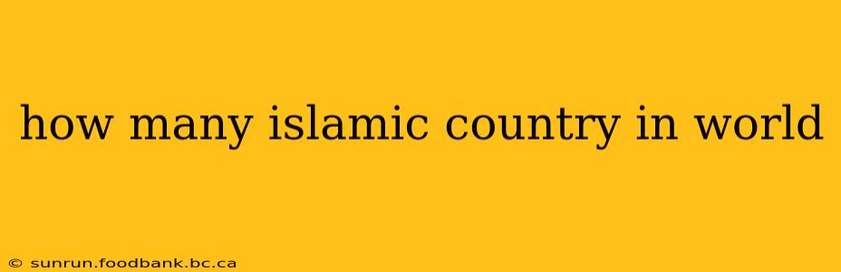 how many islamic country in world