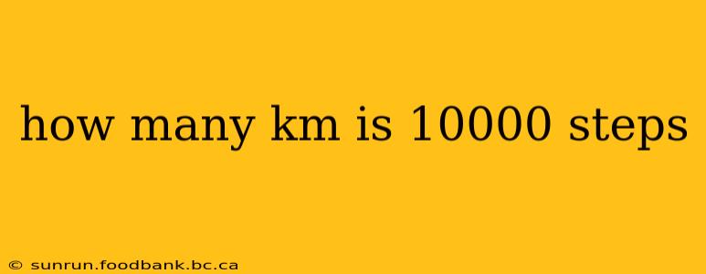 how many km is 10000 steps