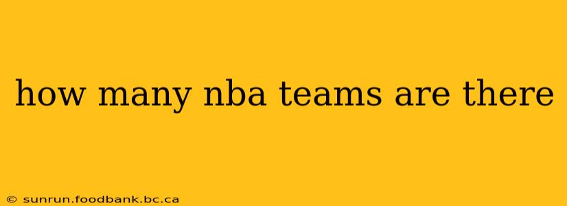 how many nba teams are there