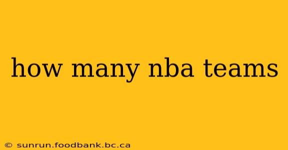 how many nba teams