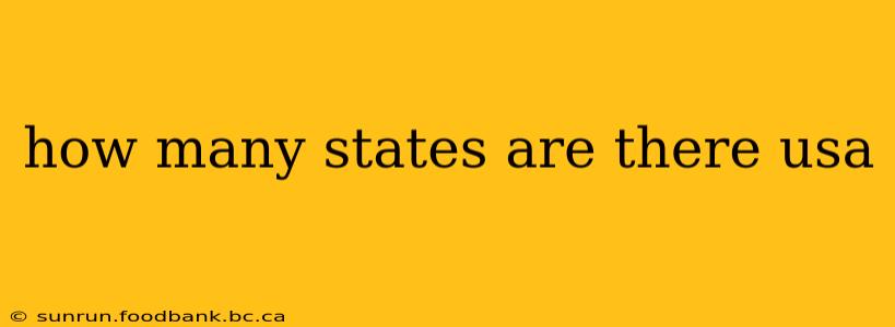 how many states are there usa