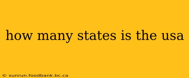 how many states is the usa
