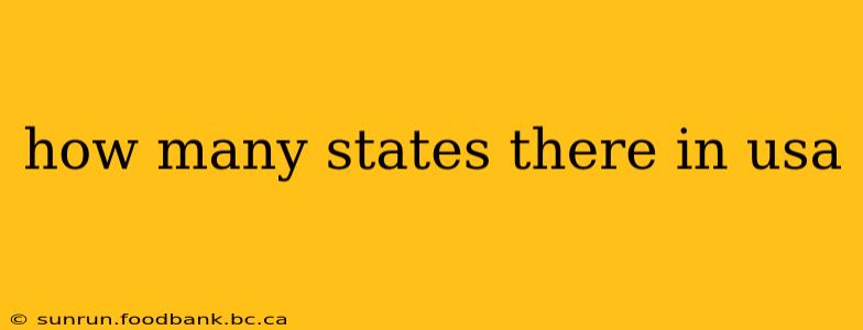how many states there in usa