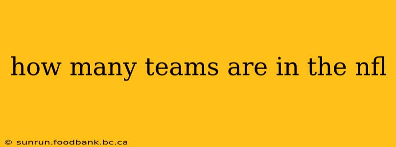 how many teams are in the nfl