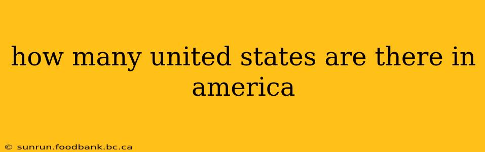 how many united states are there in america