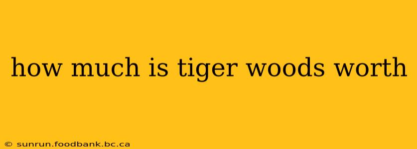 how much is tiger woods worth