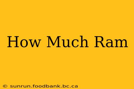 How Much Ram