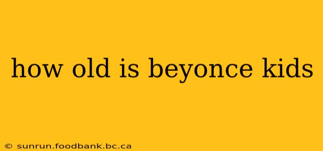how old is beyonce kids