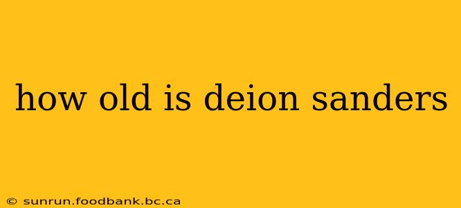 how old is deion sanders