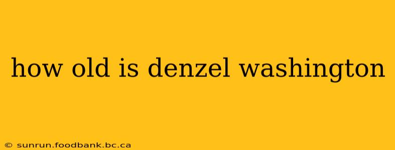 how old is denzel washington
